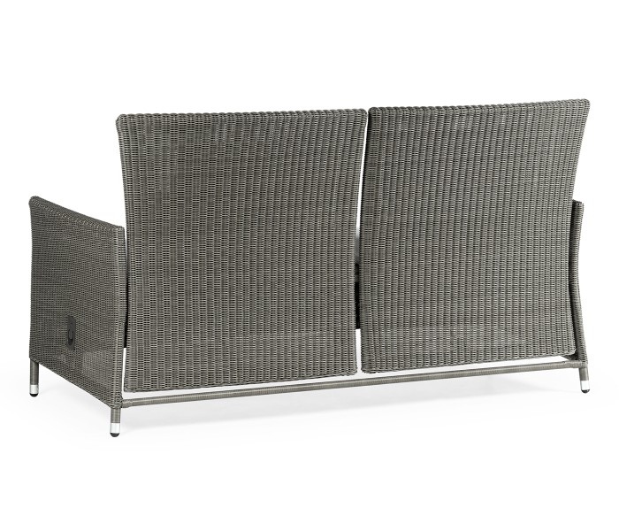 Panama Rattan Two-Seat Sofa with Reclining Back