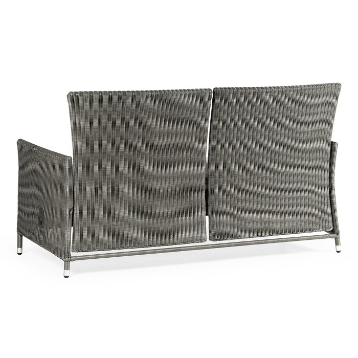Panama Rattan Two-Seat Sofa with Reclining Back