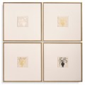 Bouquet Silhouettes - Set of 4