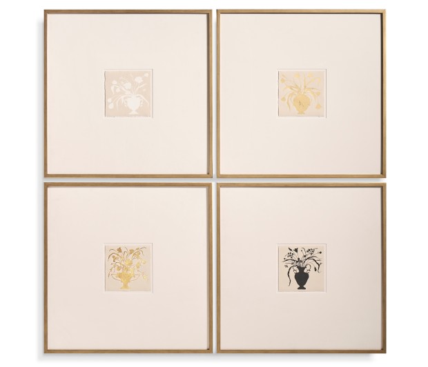 Bouquet Silhouettes - Set of 4
