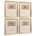 Equestrian Lines in Motion - Set of 4