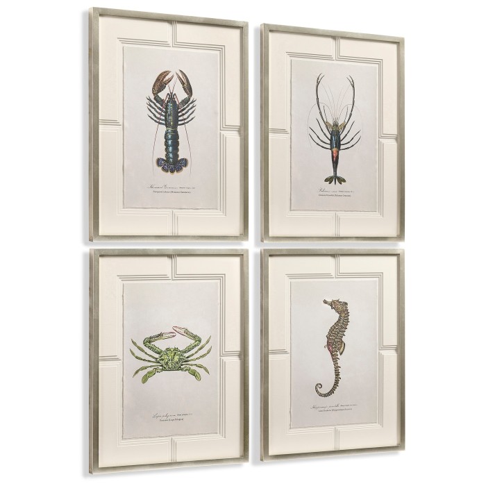 Vintage Marine Animals - Set of 4